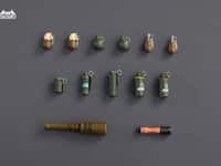 【可動フィギュア用に】HASUKI「グレネードセット」【国内予約開始】の画像