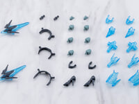 【プラモ用武器パーツ】M.S.G「ホロニックヘッドドレス＆ホロニックハイヒール グレー/ホワイトVer.」プラモデル 予約開始の画像