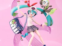 【ポケモン × 初音ミク】「初音ミク（エスパー）＆メロエッタ」フィギュア 彩色原型公開【29日予約開始】の画像