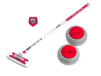 【可動フィギュア用に】フィギュアのスポーツ「カーリング レッド/イエロー」プラモデル 予約開始の画像