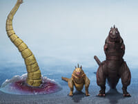 【シン・ゴジラ】S.H.モンスターアーツ「ゴジラ (2016) 第2形態&第3形態&巨大不明生物セット」16時プレバン受注開始の画像
