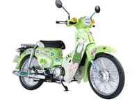 【ずんだもんプロジェクト】プラム「ホンダ スーパーカブ(ずんだもんEdition)」1/12プラモデル【予約開始】の画像