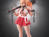 【美少女可動フィギュア】蝸之殼Snail Shell「鬼巫女 次女・紅葉」彩色原型公開の画像