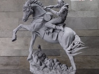 【ジョジョの奇妙な冒険】超像Artコレクション「ジャイロ・ツェペリ＆ヴァルキリー」「ジョニィ・ジョースター&スローダンサー」フィギュアの画像