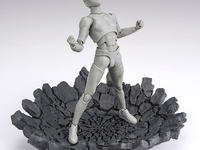 【可動フィギュア用に】魂EFFECTシリーズ「IMPACT Gray Ver. for S.H.Figuarts」【4月3日予約開始】の画像
