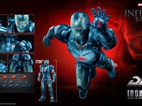 【マーベル】threezero「DLX アイアンマン・マーク3(ステルス・エディション)」アクションフィギュア【近日予約開始】の画像