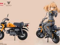 【メガミデバイス】「PUNI☆MOFU レーシングトゥ with Honda Z50J-1 モンキー」プラモデル【予約開始】の画像