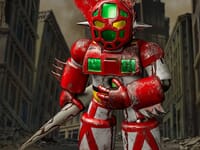 【ゲッターロボ】Chibi Creature「初代ゲッターロボ1 (ニューヨーク最終決戦時)」デフォルメソフビ【予約開始】の画像