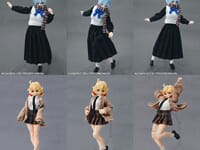 【可動プラモ用に】スクールライフシリーズ「クラシカルコーデ Ver.」「ルーズコーデ Ver.」衣装【先行販売決定】の画像