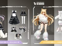 【可動フィギュア用に】GOOMOO「着せ替え服セット メイド服」「白ふわ 猫娘服セット」【予約開始】の画像
