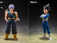【ドラゴンボール】S.H.Figuarts「トランクス〈Z戦士〉」「ベジータ〈Z戦士〉」可動フィギュア【参考展示】の画像