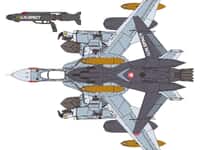 【マクロスゼロ】ハセガワ「VF-0A ガウォーク w/ゴースト」プラモデル【予約開始】の画像