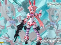 【ロボット新人類ポリニアン】「マカオン（セーラー服）」可動フィギュア【明日予約開始】の画像