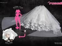 【可動プラモデル用に】 核誠治造「星花・リリィ 専用 ウェディングドレスキット」【発売決定】の画像