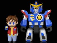 【伝説の勇者ダ・ガーン】BRICKROID「ダ・ガーン&高杉星史セット」「 ペガサスセイバー」「ランドバイソン」【予約開始】の画像