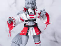 【けもプラ】アオシマ× HASUKI「北海道赤狐」プラモデル&布製衣装【試作公開】の画像