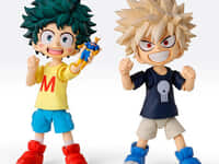 【僕のヒーローアカデミア】S.H.Figuarts「緑谷出久&爆豪勝己-幼少期セット-」可動フィギュア【9日16時プレバン受注開始】の画像