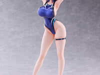 【スイムスーツシルエット】AMAKUNI「剣崎佳澄 競泳水着Ver. design by はるこん」フィギュア【限定予約開始】の画像