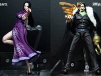 【ワンピース】S.H.フィギュアーツ「ボア・ハンコック -マリンフォード頂上決戦-」「サー・クロコダイル -マリンフォード頂上決戦-」可動フィギュア【参考展示】の画像