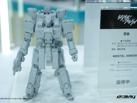 【オリジナルロボ】メカニカルパルス「アイアン・フォーメーション」シリーズより「ショック・ウェーブ」「サイコ・アーマメント」プラモデル【原型展示】の画像